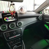 Kit d'éclairage ambiant 12 couleurs W176 pour l'intérieur de la voiture, compatible avec les aérateurs d'air des classes A/B/CLA/GLA W176/W246/W117/X156