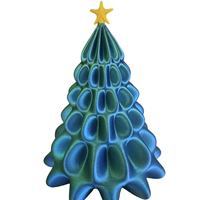 Jouet anti-stress en spirale en plastique imprimé en 3D, arbre de Noël rotatif, décoration de bureau unisexe, souvenir, cadeau