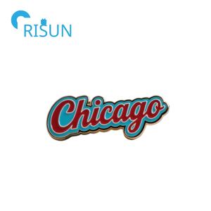Fabricación de Metal personalizado <span class=keywords><strong>Chicago</strong></span> esmalte Pin broche personalizado <span class=keywords><strong>Chicago</strong></span> Star solapa Pin insignia ciudad de <span class=keywords><strong>Chicago</strong></span> bandera Pins - Product Image 6
