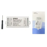 Amplificateur de signal SPI SP902E pour panneaux lumineux matriciels programmables à LED RGB adressables WS2812 WS2811 WS2813