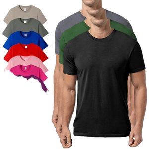 Wholesale 100% Cotton Oversized Fitness T-Shirt Multi-Color <b>Blank</b> with 180g Fabric <b>Weight</b> Custom Logo Printing for Men - Product Image 1