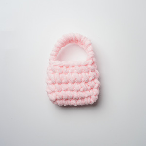 Poignée de sac tressée miniature tricotée à la main, accessoire de sac DIY, en polyester couleur unie, pour le rangement des écouteurs - Product Image 4