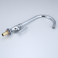 Robinet de cuisine thermostatique flexible à poignée unique, chromé, style classique moderne, à poser sur comptoir