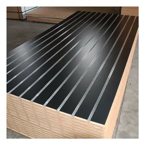 Factory Plywood Decoration Fibreboard Green Mdf Board Slat Wall MDF Back Display Slatwall Panel