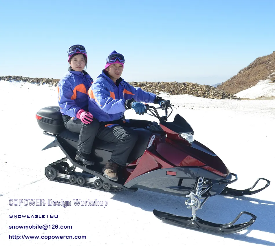 SnowEagle180 स्नोमोबाइल skidoo, स्नोमोबाइल 600cc, बिक्री के लिए छोटे स्नोमोबाइल रबर पटरियों (प्रत्यक्ष फैक्टरी)