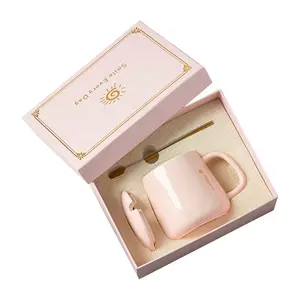 Boîte d'emballage de cadeau de demoiselle d'honneur de proposition de client tasse à café tasses boîte de tiroir avec le remplisseur d'éponge de papier déchiqueté/mousse