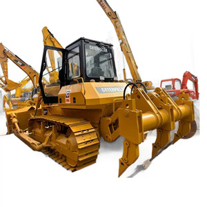 Bulldozer sur chenilles Caterpillar D7G, moteur jaune, équipement de construction lourd - Product Image 5