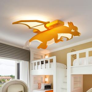 Lampe de plafond créative JYL Charizard pour chambre d'enfant - Luminaire protecteur des yeux - Lampe à thème <span class=keywords><strong>dinosaure</strong></span> exclusive pour chambre de garçon - Product Image 1