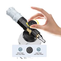 Nouvelle Lance à Mousse Transparente pour Nettoyage Auto, Bouteille Pulvérisatrice Grande Capacité Haute Pression, Nettoyage Moussant, Raccord Rapide 1/4 PA