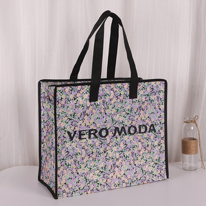 Customized Non Woven Tote Bags Large Size Printed Logo Shopping Bag Promotional Use Wenzhou Origin - Product Image 2