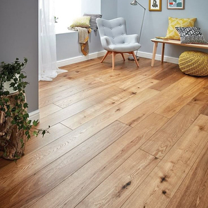 Parquet en bois dur d'ingénierie T&G 14 mm en chêne blanc, brossé à trois couches, grade ABCD, silencieux, conforme AS2047, pour projets de rénovation - Product Image 1