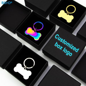 Nhà Sản Xuất Tùy Chỉnh Cá Nhân Trống Kim Loại Thép Không Gỉ Móc Chìa Khóa Vòng Cổ Mặt Dây Chuyền <span class=keywords><strong>Pet</strong></span> ID Thẻ Tên Con Chó Tag Cho Khắc - Product Image 6