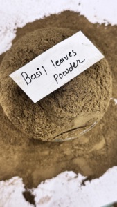 Poudre de basilic sacré biologique, poudre de feuilles de Tulsi, complément alimentaire naturel à base de plantes pour le soutien immunitaire et la réduction du stress, vente en gros - Product Image 5