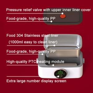 Boîte à lunch isotherme portable sans fil automatique, chauffante électrique USB intelligente, pour la maison, la voiture et l'extérieur – Vente directe usine - Product Image 6