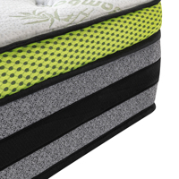 Matelas hybride à ressorts ensachés de 12 pouces, taille Queen, vente en gros