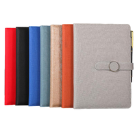 Nouveauté 2025 – Agenda de bureau A5 personnalisable, carnet de notes à feuilles mobiles, reliure cousue, PVC, 100 feuilles