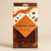 Boîte d'emballage de chocolat en carton recyclable de luxe avec logo personnalisé, boîtes luxueuses de chocolats avec logo personnalisé, boîte cadeau