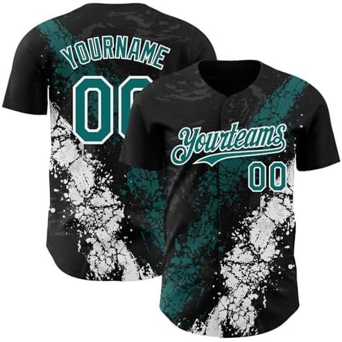 Black Teal Green White
