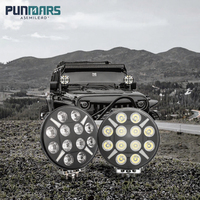 Phare de travail LED rond de 9 pouces, 120W, 12V/24V, double mode, pour camion, 4x4, SUV, UTV, ATV