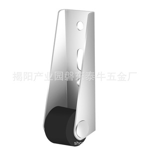 Rouleau de porte coulissante à poulie verticale en acier laminé à froid, roulement fluide, support universel - Product Image 4