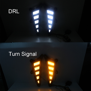 Feux de jour à LED WUKMA pour voiture, blanc DRL, clignotants ambrés, à utiliser pour CHR TOYOTA CHR 2017 <span class=keywords><strong>2018</strong></span> - Product Image 2