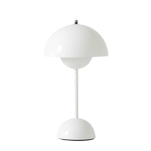 Modern Mushroom <b>Table</b> <b>Lamp</b> White Plastic <b>Touch</b> Control LED Eye Caring Bedside Light - Product Image 1