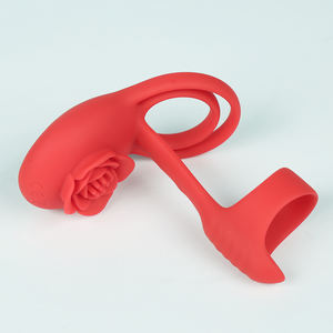 Rose Lock Ring Delay Vibromasseur pour hommes Vibration Ring Jouet pour couples Partageant l'<span class=keywords><strong>orgasme</strong></span> clitoridien Stimulation Plaisir intime Jouer - Product Image 2