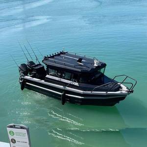 Nuovo profondo V 7.5m cabinato motoscafo alluminio oceano barca da pesca senza motore per la vendita - Product Image 1