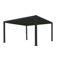 Louvre de toit automatique Pergola avec capteur de pluie Pergola de jardin Gazebo toit à persiennes motorisé 3X3m 3x4m 3x5m 4x4m 5x3m 6x4m