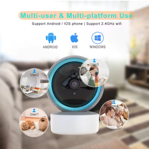 Câmera <span class=keywords><strong>IP</strong></span> Tuya Essencial para Casa Inteligente - Câmera de Vídeo HD WiFi com Áudio Bidirecional, Visão Noturna, Rastreamento Automático e Armazenamento em Nuvem - Product Image 4