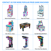 Máquinas expendedoras de bolas de cápsula, máquinas de gashapon y pinball, máquinas de juegos de arcade que funcionan con moneda