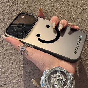 Coque de protection intégrale anti-chute pour <span class=keywords><strong>iPhone</strong></span> 17 Pro Max, motif Smiley, pour hommes et femmes, avec protection renforcée de l'objectif - Product Image 1