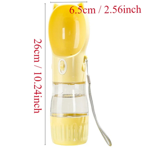 Botella de Agua Portátil 2 en 1 para Perros Pequeños y Gatos, Dispensador de Agua para Paseos, Viajes, Senderismo, Bebedero para Chihuahua - Product Image 2
