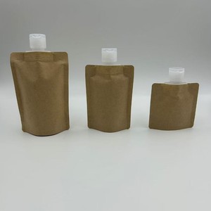 Food Grade Kraft Spout <b>Pouch</b> – Biodegradable Stand Up Refill Bag for Edible Oil & Beverage - Product Image 2
