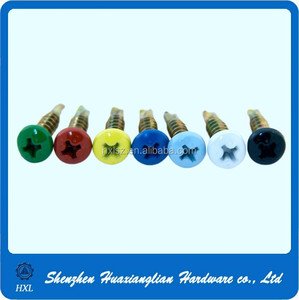 Baking Finish Colorful Phillips Pan <strong>White</strong> Painted Head Self Drilling <strong>Screw</strong> - Product Image 3