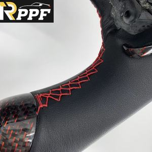 Volant en fibre de carbone Rppf en promotion avec LED et embouts de volant pour <span class=keywords><strong>Dodge</strong></span> Charger <span class=keywords><strong>2015</strong></span>-2021 et <span class=keywords><strong>Dodge</strong></span> <span class=keywords><strong>Durango</strong></span> 2018-2021 - Product Image 4