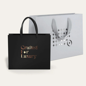 Sacchetto regalo di carta EuroTote di lusso con manico per Shopping Boutique sacchetti per stampa di carta artistica - Product Image 4