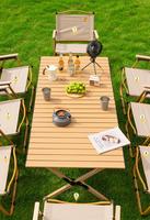 Table de camping pliante en métal portable, mobilier d'extérieur léger pour la cuisine, la plage, le salon, la chambre, la salle de sport