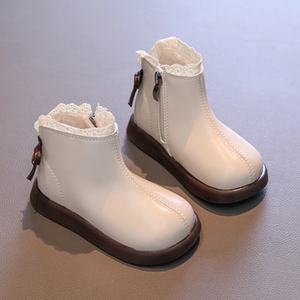 Wholesale fashion High Quality children's <b>boots</b> British style winter casual flat heel zippered lightweight comfortable warm <b>boot</b> - Product Image 5