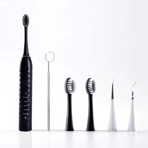 Brosse à dents électrique sonique automatique rechargeable par USB multifonctionnelle portable pour adultes à poils doux IPX7 50 jours d'autonomie pour hommes - Product Image 1