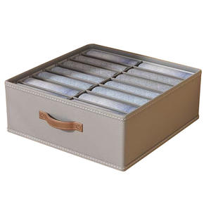 Boîte de rangement pour pantalons et vêtements à double rangée de style japonais Chambre à coucher Placard à vêtements Compartiment organisateur <span class=keywords><strong>Tiroir</strong></span> Gadget de superposition - Product Image 1