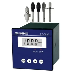 SUNHO Factory 4-20mA 0-20/200/2000 uS/cm digital analog electrical ec conductivity meter laboratory conductivity monitor