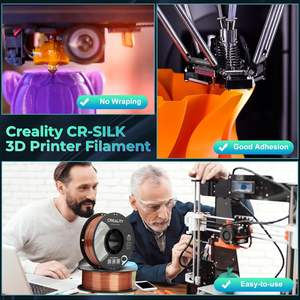 Filamento Creality Silk Pla de 1.75mm Multicolor para Impresora 3D, Acabado Liso y Brillante para Impresión de Alta Definición - Product Image 6