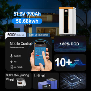 แบตเตอรี่ลิเธียม 50 กิโลวัตต์ชั่วโมง 51.2 โวลต์ 48 โวลต์ 900 แอมป์ชั่วโมง 30 กิโลวัตต์ชั่วโมง 40 กิโลวัตต์ชั่วโมง ระบบกักเก็บพลังงานแสงอาทิตย์สำหรับบ้าน - Product Image 2