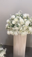 Offre Spéciale – Grandes Boules de Fleurs Artificielles Blanches en Soie pour Centres de Table de Mariage, Arrangements Floraux de 50 cm, 60 cm, 70 cm, 80 cm