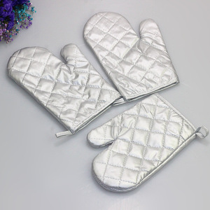 Gants de <span class=keywords><strong>cuisine</strong></span> pour four à micro-ondes Gants de cuisson Mitaines de four anti-brûlure - Product Image 4