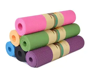 Sansd Hete Verkoop Milieuvriendelijke Yoga Matten Antislip Duurzame Oefening Gym Fitness 4/6/8Mm Aangepaste Tpe Yoga Mat