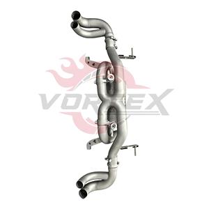 Système d'échappement Catback à soupapes Vortex Heat Shield SS304 pour Audi R8 V10 5.2L 2019-2023, kit de tuning performance, ensemble tuyau et silencieux - Product Image 3