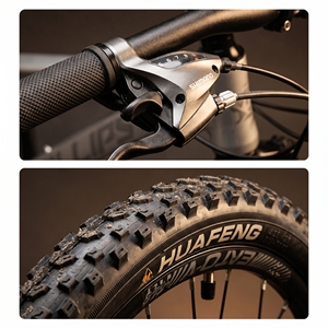 Vélo de montagne tout-terrain en aluminium de haute qualité OEM, frein à disque, 24/<span class=keywords><strong>26</strong></span>/27,5 <span class=keywords><strong>pouces</strong></span>, 24/27 vitesses, léger et confortable - Product Image 2