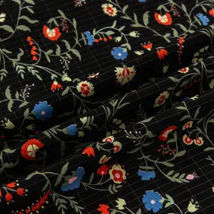 <span class=keywords><strong>Demi</strong></span>-feuille pour mise à la terre Kit de draps housse avec fleurs imprimées noires comprenant des techniques tissées de fil de terre - Product Image 3